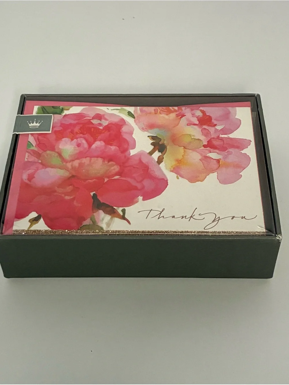 Hallmark Floral Watercolor Thank You Cards - Pink and Yellow